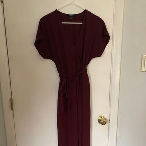 Burgundy Forever21 jumpsuit